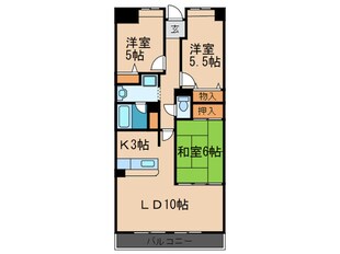 ベルパレス高木の物件間取画像